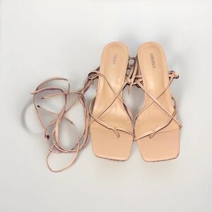 Forever 21 Blush Strappy Heels